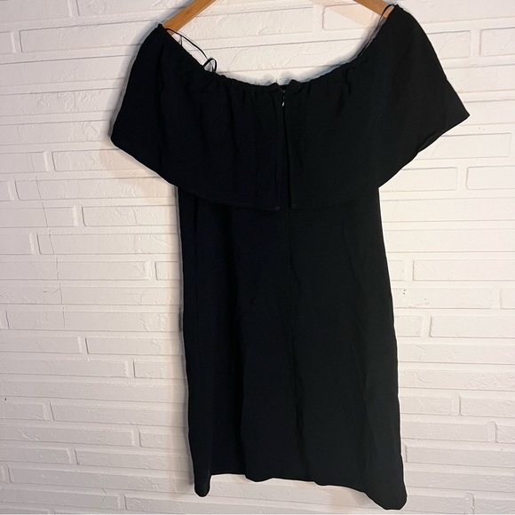 Charles Henry Black Off the Shoulder Flowy Ruffle Mini Dress, Women’s Size XS - Picture 4 of 13